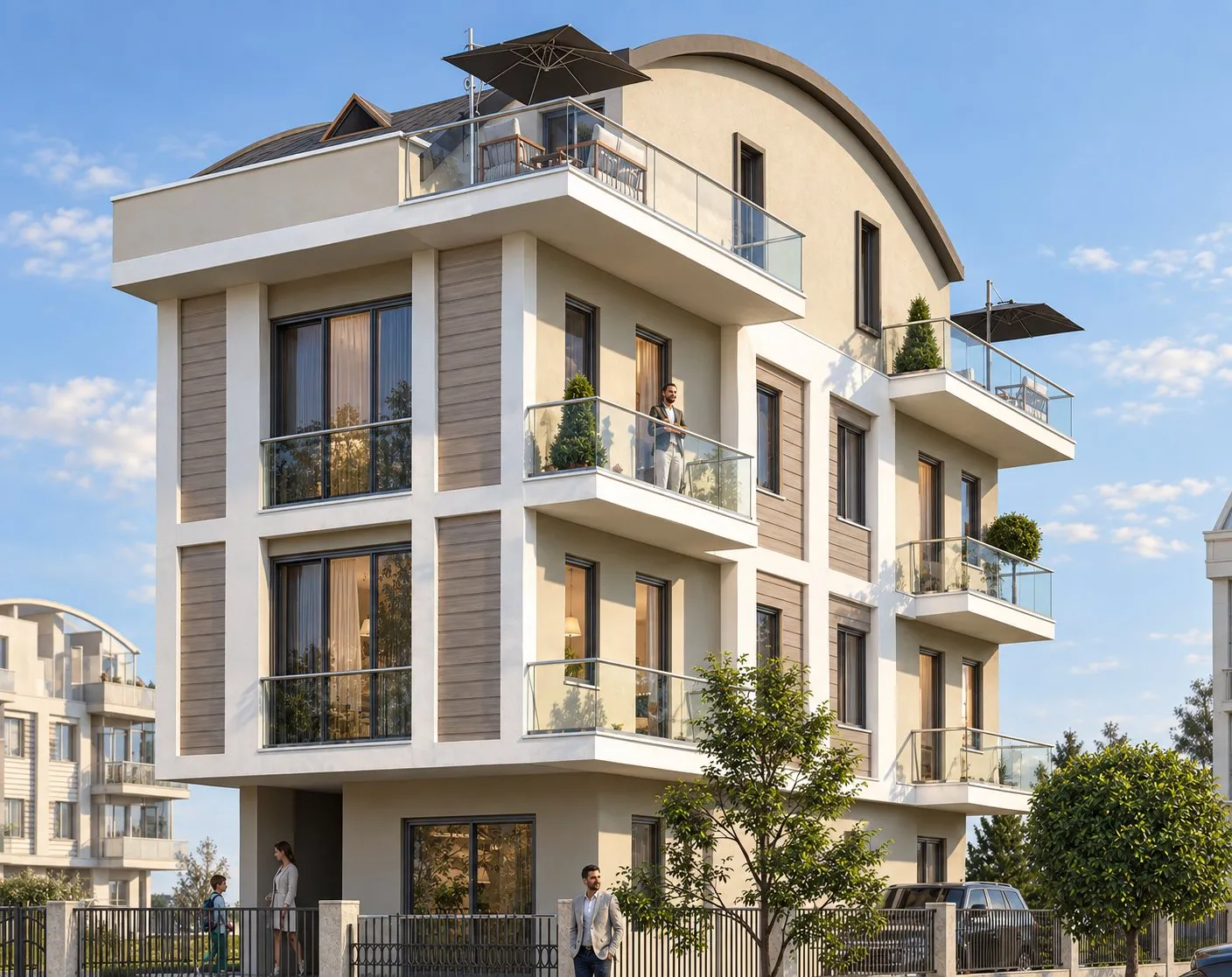 Mila Apartmanı, Kepez — render